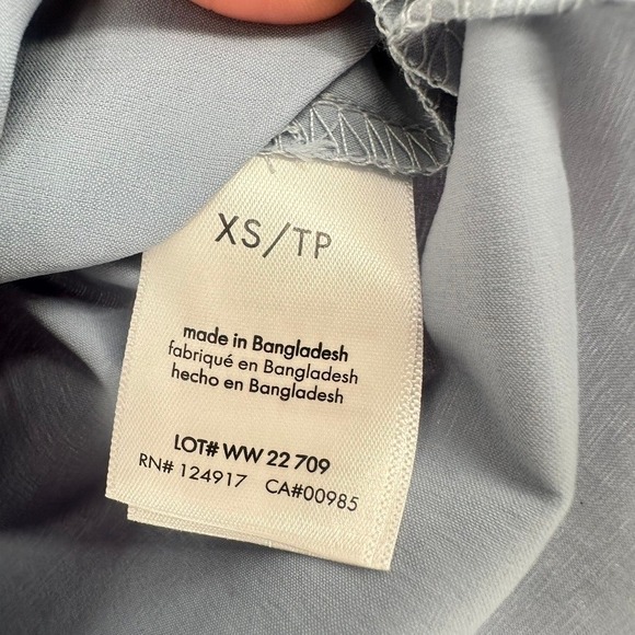 WeWoreWhat Cropped Quarter‎ Zip Jacket Dusty Blue XS NWT - Picture 5 of 11